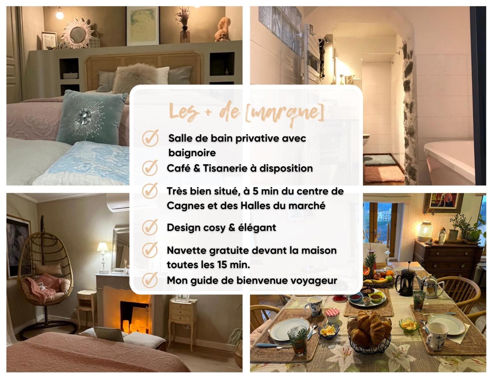 Bed & Breakfast Les Hauts De Cagnes Vue Mer Et Montagne Apartment Exterior photo